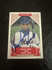 1991 ProCards Quilvio Veras #289 Kingsport Mets signed autograph baseball card