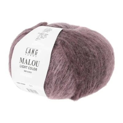 LANG YARNS Lana Creativa! Filati lunghi - colore chiaro Malou - Fb. 80 melanzane 50 g