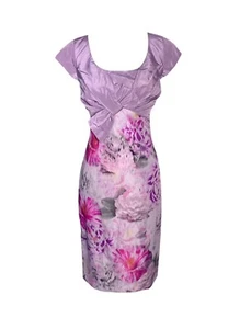 Ispirato Floral Mother Of The Bride Groom Dress Size 10 Ascot Event Occasion VGC - Picture 1 of 5
