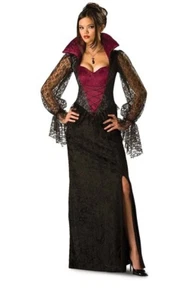 VAMPIRE VAMPIRESS SEXY SEDUCTIVE ADULT WOMENS FANCY DRESS HALLOWEEN COSTUME - Picture 1 of 2