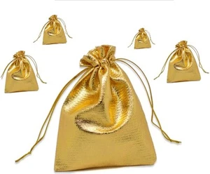 5 bolsas de joyería doradas embalaje de joyería embalaje de regalo bolsa de joyería - Imagen 1 de 1