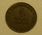 1849 ITALY STATES 1 CENTESIMO LOMBARDY VENETIA Coin