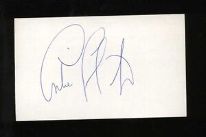 ANDRE THORNTON SIGNED 3x5 Index Card Cleveland Indians Cubs Expos