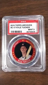 2019 Topps Archives Topps Coins #C17 Kyle Tucker graded PSA 9 Mint Pop 1/1 - Picture 1 of 1