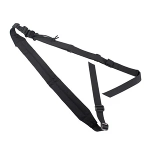 Eslinga táctica de 2 puntos para rifle eslinga hombro ancho correa acolchada longitud ajustable - Imagen 1 de 11
