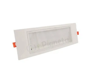 Lampada di emergenza incasso luce led da incasso per cartongesso controsoffitto - Foto 1 di 4