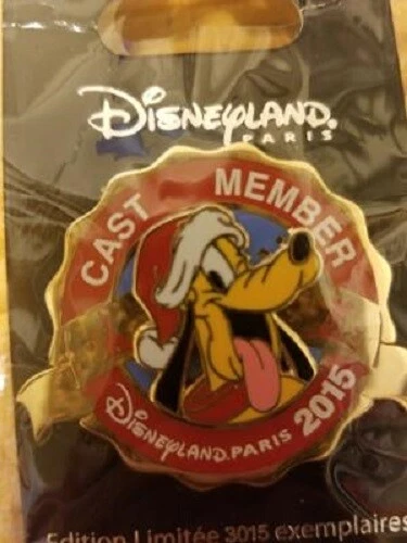 Pin Disney Miembro del Elenco DLRP París DLP - 2015 Plutón Navidad - ORIGINAL Foto 1 de 1