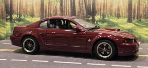 **READ** RARE 1/18 Autoart 2004 Ford Mustang GT 40th Anniversary Crimson Red - Picture 1 of 19