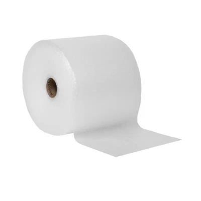 Bubble Cushion Wrap Roll 12 Inch x 175 Feet Total 3/16 Small Bubbles Perforated - Image 1 of 3