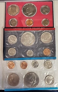 1974 P.D.S. MINT SET & 1974-S PROOF SET Uncirculated 2 SETS 19 COINS IN ALL ... - Picture 1 of 3