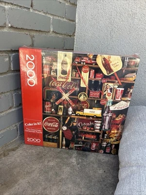 Винтажный 1986 новый в заводской пластиковый Coca-Cola 2000 штук пазл кока-кола - Изображение 1 из 4