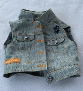 American Girl 18" Puppe im Ruhestand Tenney Meet Outfit Weste NUR Jeansjacke Weste - Bild 1 von 3