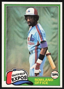1981 Topps #319 Rowland Office - Picture 1 of 2