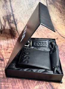 HUGO BOSS Wallet and Key Ring Gift Box - Picture 1 of 8