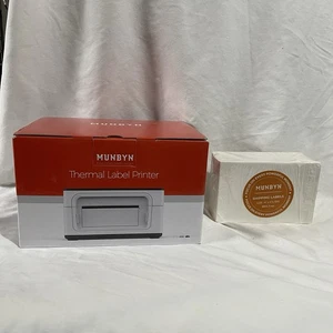 MUNBYN Bluetooth Thermal Label Printer 941U Wireless 203 DPI 4x6 Shipping Label - Picture 1 of 7