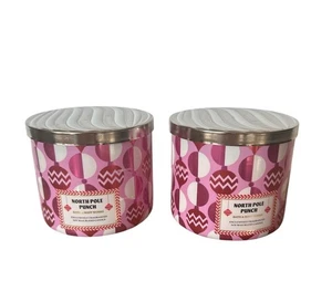 Bath & Body Works North Pole Punch (Kirsche) 3 Docht Kerzen mit ätherischen Ölen - Bild 1 von 4