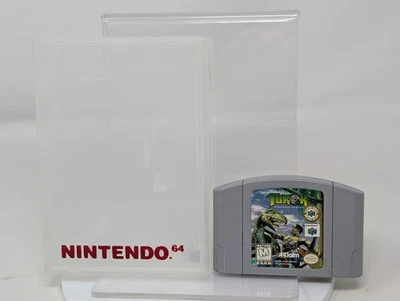 Turok Dinosaur Hunter (N64, 1997) Authentic w/OEM Clear Clamshell Case - Image 1 of 4
