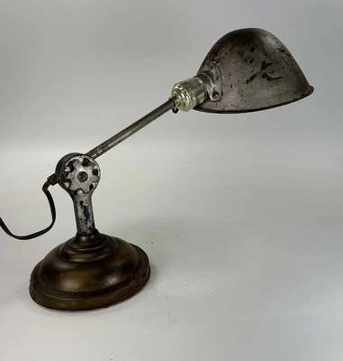 1930’s Faries Adjustable Industrial Desk Lamp Ajust-O-Lier 4 Restoration Works - Image 1 of 4