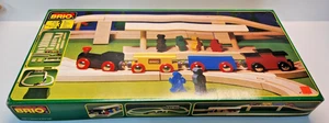 Vintage BRIO No.33133 Wood Train Set Made in Sweden. NOS - Picture 1 of 5