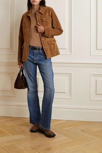 NWT NILI LOTAN Terracota Justine Suede Western Jacket Size XS $2,395 - Picture 1 of 12