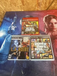 L.A. Noire Grand Theft Auto 5 Red Dead Redemption Spiel If The Year PS3 Lot - Bild 1 von 6
