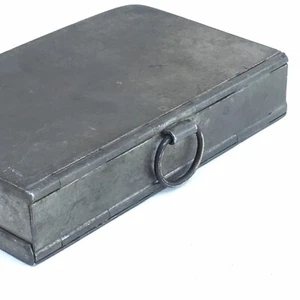 19th c. Pewter folding Sandwich Box - Picture 1 of 24