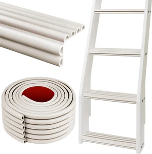 Bunk Bed Ladder Pads - PVC Soft Corner Protectors Foot Comfort 6.6Ft(2M) - White - Picture 1 of 12