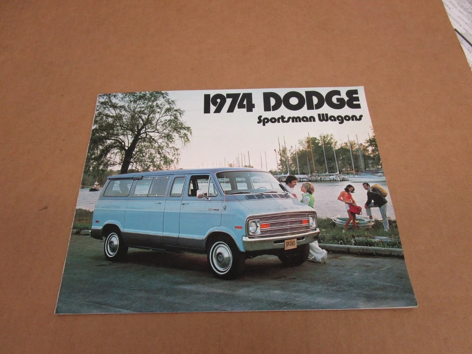 Dodge Sportsman Wagon Van 1974 74 B100 B200 B300 folleto de ventas 12 páginas Foto 1 de 1