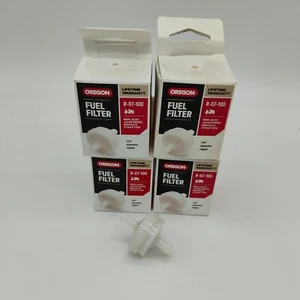 (4) Oregon R-07-100 Inline Kraftstofffilter, 75 Mikron, John Deere, Snapper, hält - Bild 1 von 5