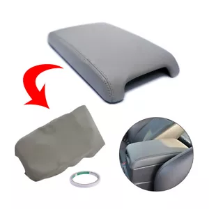 Fits 2012-2017 Toyota Camry Leather Center Console Lid Armrest Cover Skin Gray - Picture 1 of 6