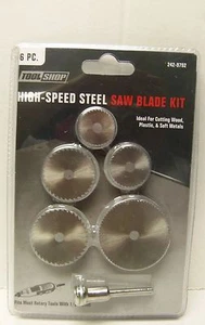 New 5pc High Speed Steel Saw Blade +1 Mandrel Rotary Tool US FAST FREE SHIPPING - Picture 1 of 2