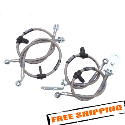 Kit de manguera de freno delantera izquierda de acero inoxidable Russell para 02-05 Dodge Ram 1500 Foto 1 de 2