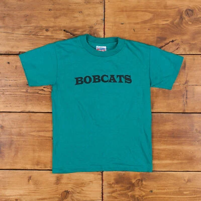 Vintage Hanes Single Stitch T Shirt NCAA XXS 90s USA Made Bobcats College Tee - Imagem 1 de 4