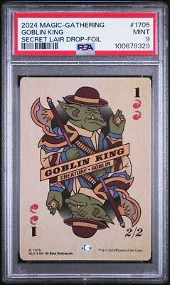 Goblin King (1705) (Rainbow Foil) Secret Lair Drop Foil - PSA Graded 9 - Image 1 of 2