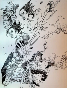 Godzilla Herrscher der Erde #21 Original Comic Art Seite 8 Jeff Zornow IDW 2015 - Bild 1 von 2