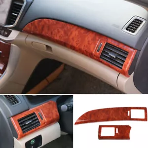 Para Honda Accord 2014-2017 Consola de madera de melocotón Centro Salpicadero Cubierta Borde - Imagen 1 de 9