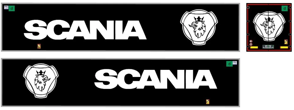 Grafica adesiva "SCANIA FRIGO" x semirimorchi Herpa 1/87 autoproduzione - Immagine 1 di 1