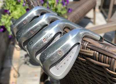 Taylormade Burner Supersteel Irons 4, 6, 8 & 9 Irons 5-90 Steel Shafts RH 4 club - Image 1 of 4