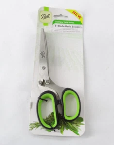 Jarden Ball 5 Blade Kitchen Herb Shears Scissors Cover Stainless Steel NIP - Picture 1 of 4