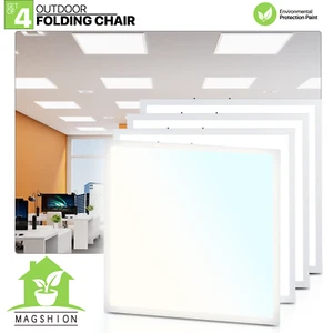 4 Pcs 2x2 LED Flat Panel Recessed Light 4400LM 5000K Dimmable Drop Ceiling Light - Picture 1 of 12