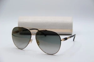 NUEVO JIMMY CHOO GRIS/S RHLFQ DORADO NEGRO DEGRADADO MARCO AUTÉNTICO GAFAS DE SOL 63-12 - Imagen 1 de 4