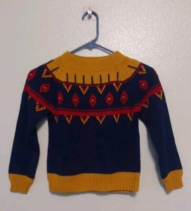 Vintage kids/boys Prepster knit Sweater Size S(8-10) Used As-Is  - Picture 1 of 11