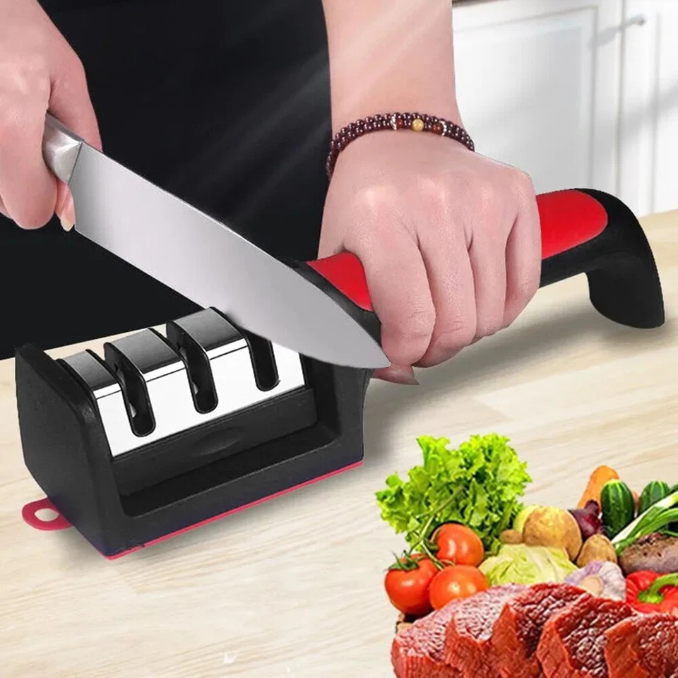 Kitchen 3/4-Segment Knife Sharpener Household Multi-Functional Knife Sharpeners - image 1 of 4