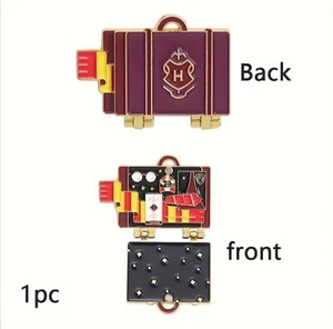 Harry Potter Theme Hogwarts Folding Suitcase Hat/Lapel Pin Brooch - Picture 1 of 5