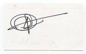 Finger Eleven - Scott Anderson Signed 3x5 Index Card Autographed Signature Band