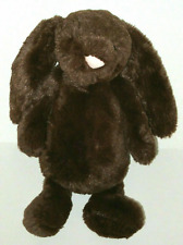 Jellycat Bashful Chocolate Brown Bunny Medium 12" Rabbit Plush Stuffed Animal