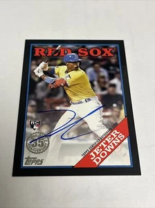 2023 Topps Series 1 Jeter Downs 1988 Topps Black Auto RC /199 Red Sox - Picture 1 of 2