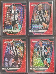 Lote de 4 cartas coleccionables paralelo Prizm Premier League Newcastle United 2024-25 - Imagen 1 de 2