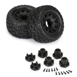 NEW Pro-Line 1/10 Bonesaw F/R 2.8" MT Tires w/Blck Wheels 12/14mm Hex (2) - Picture 1 of 4