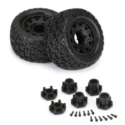 NEW Pro-Line 1/10 Bonesaw F/R 2.8" MT Tires with Blck Wheels 12/14mm Hex (2) - Image 1 of 4